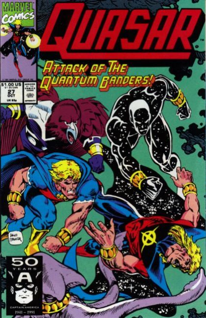 Quasar Infinity Gauntlet - From Here To Maternity |  Issue#27 | Year:1991 | Series: Quasar | Pub: Marvel Comics |