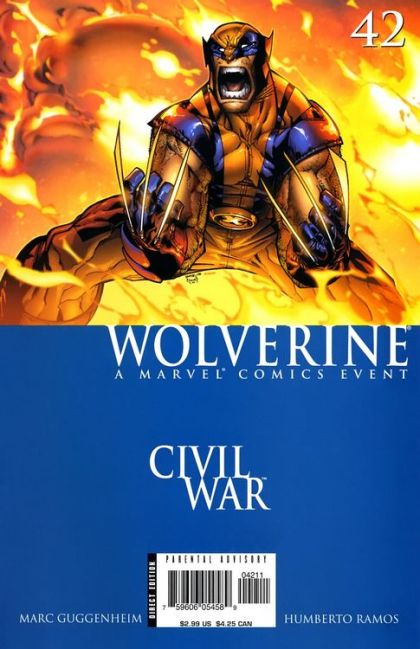 Wolverine, Vol. 3 Civil War - Vendetta, Part 1 |  Issue#42A | Year:2006 | Series: Wolverine | Pub: Marvel Comics | Direct Edition
