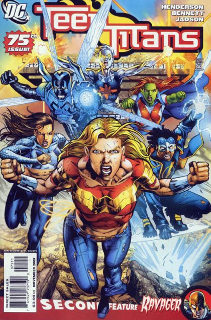 Teen Titans, Vol. 3 Wyld Thing, Part 1 / Fresh Hell, Chapter Four |  Issue#75A | Year:2009 | Series: Teen Titans | Pub: DC Comics | Joe Bennett and Jack Jadson Regular Cover