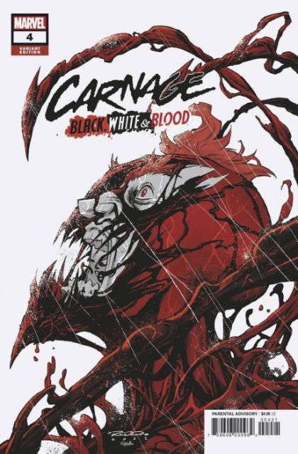 Carnage: Black, White & Blood Carnage Beyond / Skin Deep / The End of Humanity |  Issue#4B | Year:2021 | Series:  | Pub: Marvel Comics | Khary Randolph Variant