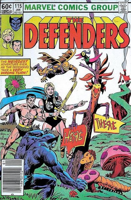 The Defenders, Vol. 1 A Very Wrong Turn! |  Issue#115B | Year:1983 | Series: Defenders | Pub: Marvel Comics | Newsstand Edition