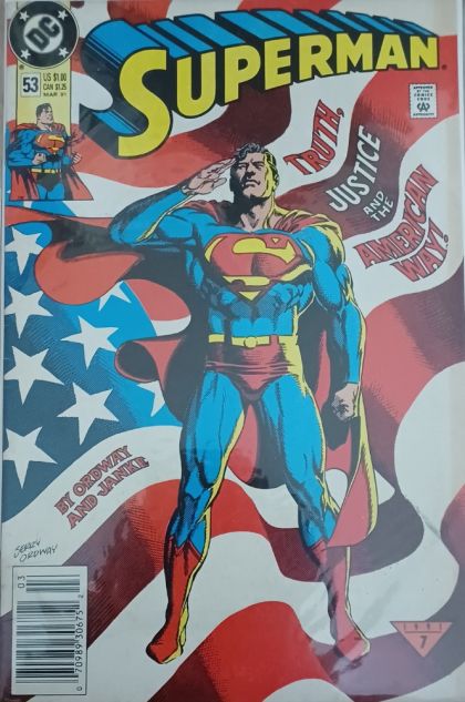 Superman, Vol. 2 Truth, Justice and the American Way |  Issue#53C | Year:1991 | Series: Superman | Pub: DC Comics |