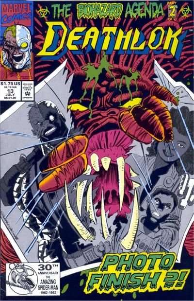 Deathlok, Vol. 2 The Biohazard Agenda, Part 2: You Can't Keep A Good Man Down |  Issue#13A | Year:1992 | Series: Deathlok | Pub: Marvel Comics | Direct Edition