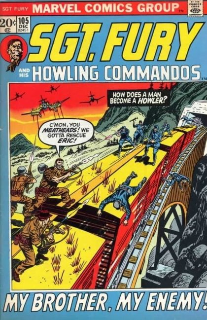 Sgt. Fury and His Howling Commandos  |  Issue#105 | Year:1972 | Series: Nick Fury - Agent of S.H.I.E.L.D. | Pub: Marvel Comics |