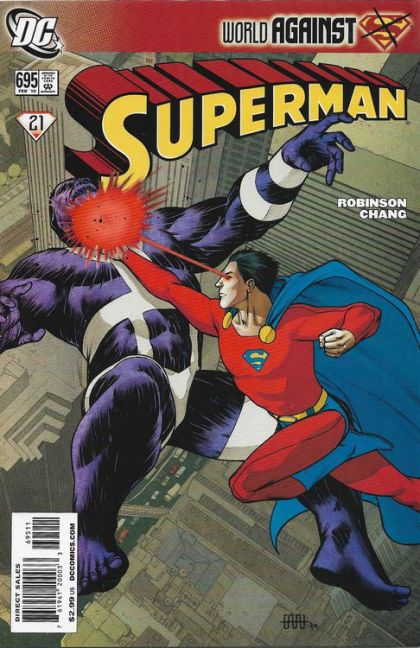 Superman, Vol. 1 World Against Superman - Man of Valor, Part Two |  Issue#695A | Year:2009 | Series: Superman | Pub: DC Comics | Direct Edition