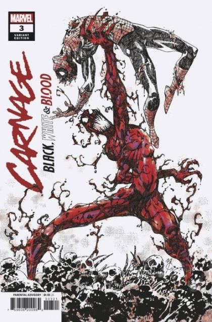 Carnage: Black, White & Blood No Survivors / Sea of Blood / The Convention |  Issue#3B | Year:2021 | Series:  | Pub: Marvel Comics | John McCrea Variant