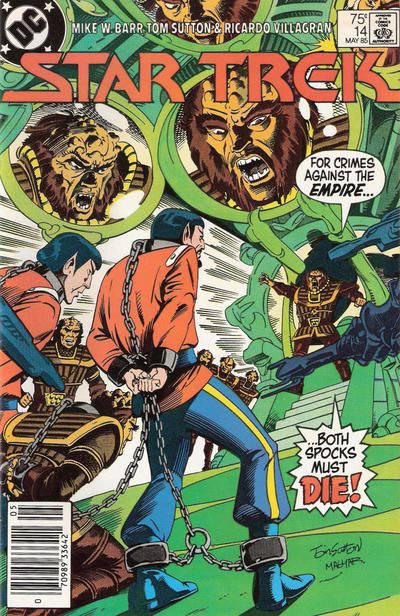 Star Trek, Vol. 1 New Frontiers, Part 6: Behind Enemy Lines |  Issue#14B | Year:1985 | Series: Star Trek | Pub: DC Comics | Newsstand Edition