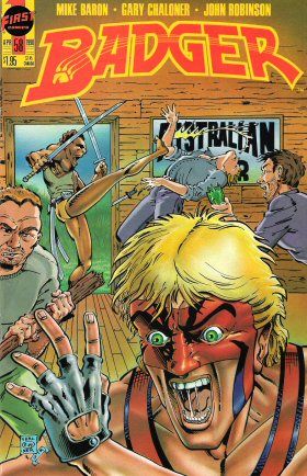 Badger, Vol. 1 Emu the Gods Would Destroy |  Issue#58 | Year:1990 | Series:  | Pub: First Comics |