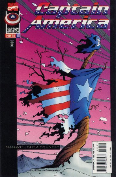 Captain America, Vol. 1 Man Without A Country, Part 2: Plan 'A' |  Issue#451A | Year:1996 | Series: Captain America | Pub: Marvel Comics | Direct Edition