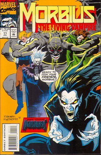 Morbius: The Living Vampire, Vol. 1 The Killing Season |  Issue#11A | Year:1993 | Series: Midnight Sons | Pub: Marvel Comics | Direct Edition