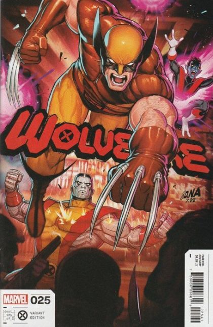 Wolverine, Vol. 7 A.X.E.: Judgment Day - Hell to Pay, Part 2 / Bar Brawl |  Issue#25D | Year:2022 | Series: Wolverine | Pub: Marvel Comics | David Nakayama Variant