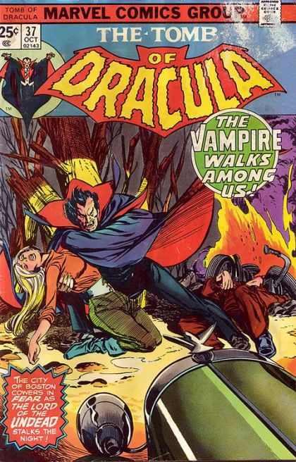 Tomb of Dracula, Vol. 1 The Vampire is Coming!  The Vampire is Coming! |  Issue#37A | Year:1975 | Series: Dracula | Pub: Marvel Comics |