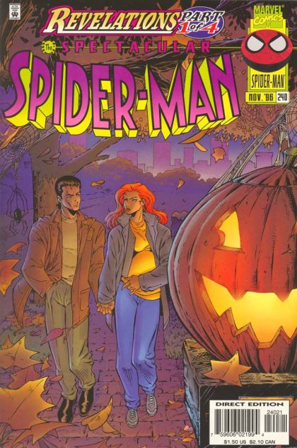 The Spectacular Spider-Man, Vol. 1 Clone Saga - Revelations, Walking Into Spiderwebs |  Issue#240D | Year:1996 | Series: Spider-Man | Pub: Marvel Comics | Variant Cover
