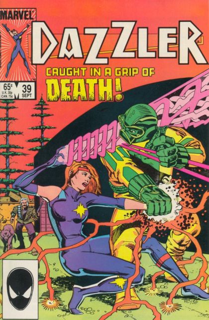 Dazzler, Vol. 1 Deathgrip |  Issue#39A | Year:1985 | Series: Dazzler | Pub: Marvel Comics | Direct Edition
