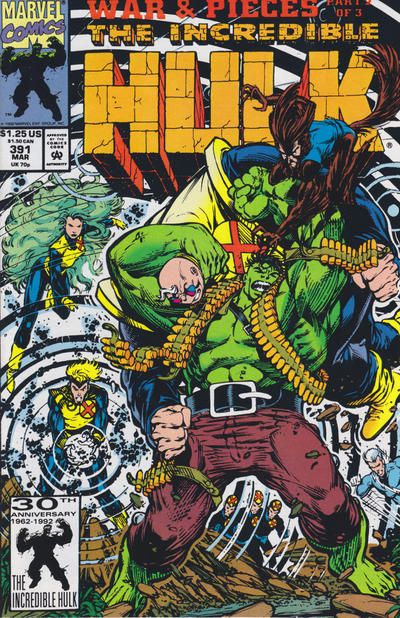 The Incredible Hulk, Vol. 1 War & Pieces, Part 2: X-Calation |  Issue#391A | Year:1992 | Series: Hulk | Pub: Marvel Comics |