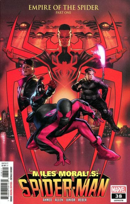 Miles Morales: Spider-Man, Vol. 1 Empire of Spider |  Issue#38A | Year:2022 | Series:  | Pub: Marvel Comics | Taurin Clarke Regular