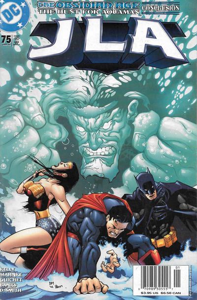 JLA The Obsidian Age, Tragic Kingdom |  Issue#75B | Year:2003 | Series: JLA | Pub: DC Comics | Newsstand Edition