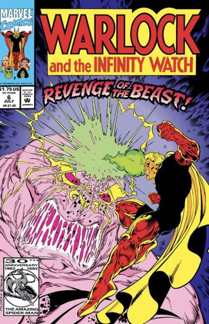 Warlock and the Infinity Watch Revenge Of The Beast |  Issue#6A | Year:1992 | Series: Warlock | Pub: Marvel Comics |