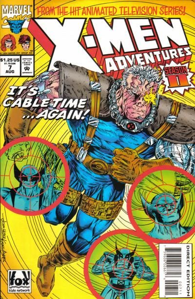 X-Men Adventures, Vol. 2 Time Fugitives, Part 1 |  Issue#7A | Year:1994 | Series: X-Men | Pub: Marvel Comics |