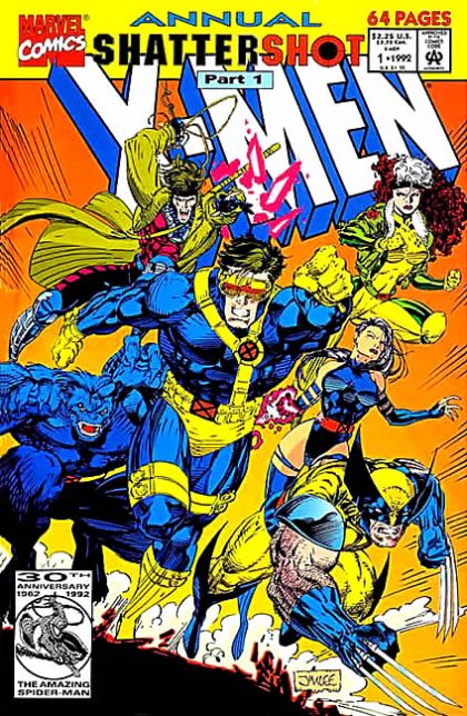 X-Men, Vol. 1 Annual Shattershot - Part 1: The Slaves Of Destiny |  Issue#1A | Year:1992 | Series: X-Men | Pub: Marvel Comics | Direct Edition