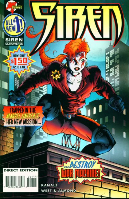 Siren Deeper and Deeper |  Issue#1A | Year:1995 | Series:  | Pub: Malibu Comics | Direct Edition