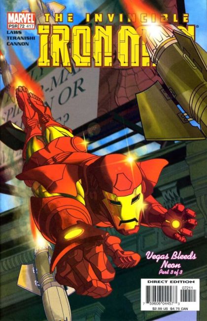 Iron Man, Vol. 3 Vegas Bleeds Neon, Part 3 |  Issue#72A | Year:2003 | Series: Iron Man | Pub: Marvel Comics | Direct Edition