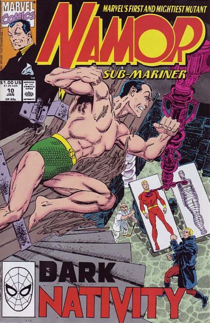 Namor, the Sub-Mariner Dark Nativity |  Issue#10A | Year:1990 | Series: Sub-Mariner | Pub: Marvel Comics | Direct Edition