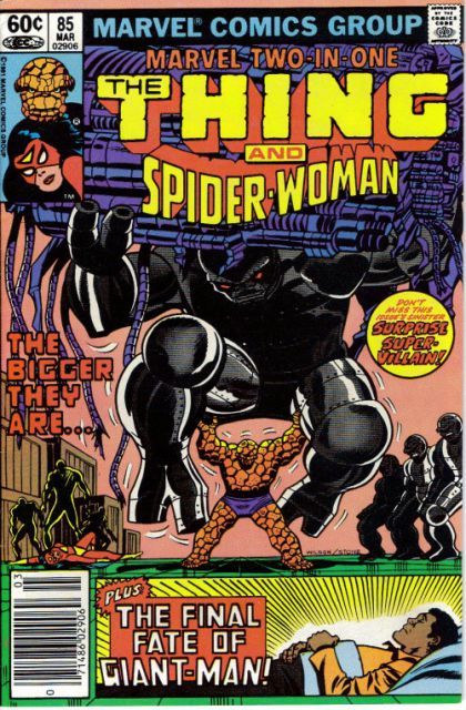 Marvel Two-In-One, Vol. 1 The Final Fate of Giant-Man! |  Issue#85B | Year:1982 | Series: Marvel Two-In-One | Pub: Marvel Comics |