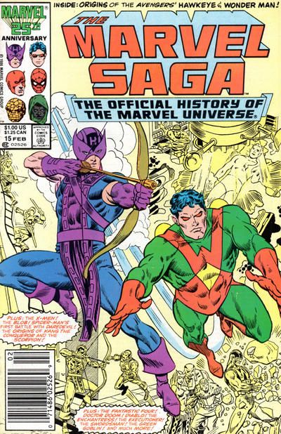 The Marvel Saga  |  Issue#15B | Year:1985 | Series:  | Pub: Marvel Comics | Newsstand Edition