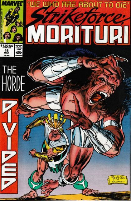 Strikeforce: Morituri Grudge Match! |  Issue#16 | Year:1988 | Series: Strikeforce: Morituri | Pub: Marvel Comics |