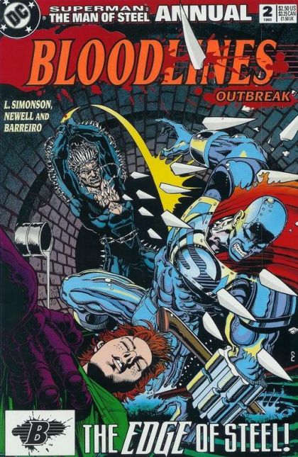 Superman: The Man of Steel Annual Bloodlines - Bloodlines: Outbreak, Cutting Edge |  Issue#2A | Year:1993 | Series: Superman | Pub: DC Comics |