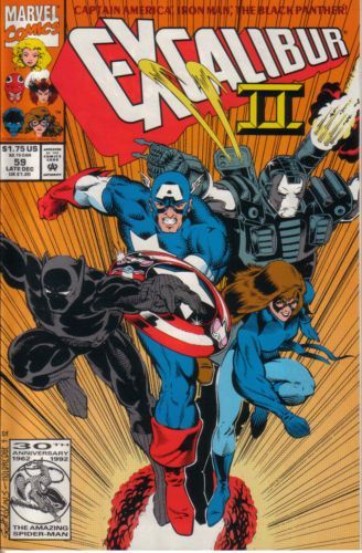 Excalibur, Vol. 1 Enter... The Panther |  Issue#59A | Year:1992 | Series: Excalibur | Pub: Marvel Comics | Direct Edition