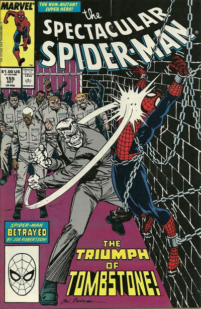 The Spectacular Spider-Man, Vol. 1 Crash Out! |  Issue#155A | Year:1989 | Series: Spider-Man | Pub: Marvel Comics | Direct Edition