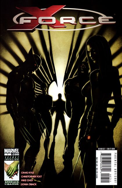 X-Force, Vol. 3 Old Ghosts, Part 1 |  Issue#7 | Year:2008 | Series: X-Force | Pub: Marvel Comics | Mike Choi Regular