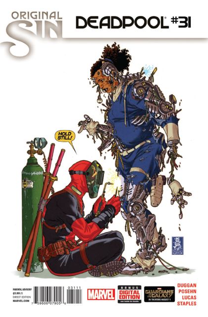 Deadpool, Vol. 4 Original Sin - My Robot Buddy |  Issue#31A | Year:2014 | Series: Deadpool | Pub: Marvel Comics | Regular Mark Brooks Cover