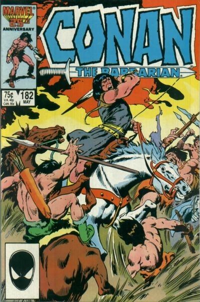 Conan the Barbarian, Vol. 1 Testament |  Issue#182A | Year:1986 | Series: Conan | Pub: Marvel Comics |