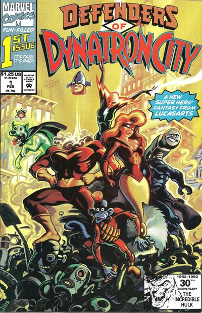 Defenders of Dynatron City  |  Issue#1A | Year:1992 | Series:  | Pub: Marvel Comics | Direct Edition