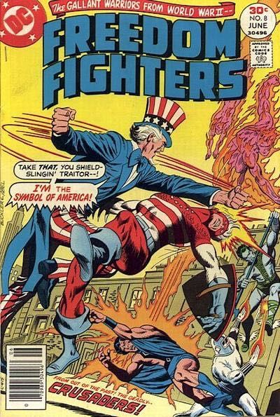 Freedom Fighters, Vol. 1 D-Day at Niagra! |  Issue#8 | Year:1977 | Series: JSA | Pub: DC Comics | Regular Edition