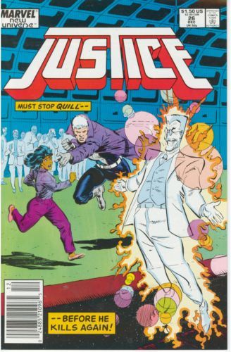 Justice (Marvel) "The Trouble With" |  Issue#26 | Year:1988 | Series: New Universe | Pub: Marvel Comics |