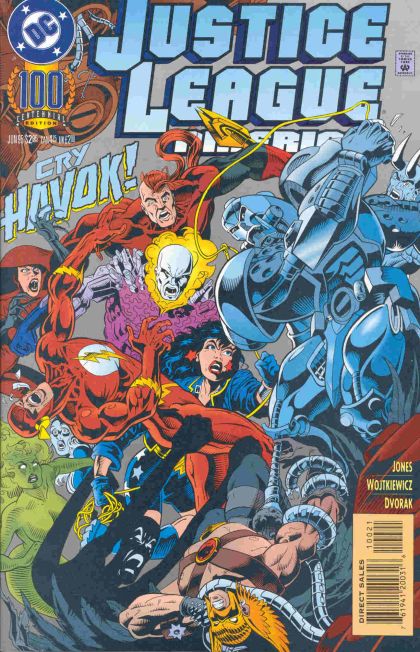 Justice League / International / America Opening up the Game |  Issue#100A | Year:1995 | Series: Justice League | Pub: DC Comics | Direct Edition
