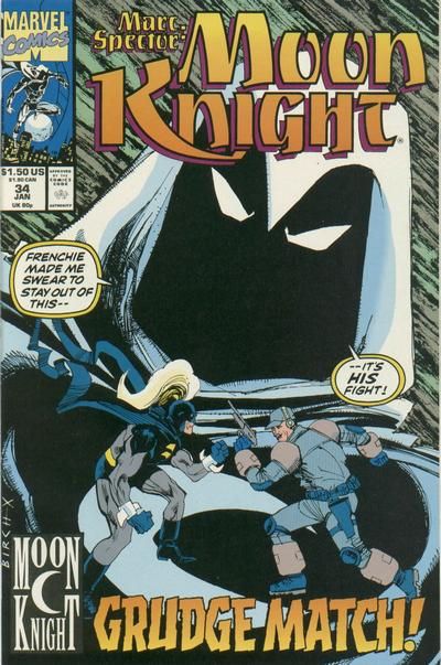 Marc Spector: Moon Knight The Grudge |  Issue#34 | Year:1992 | Series: Moon Knight | Pub: Marvel Comics |