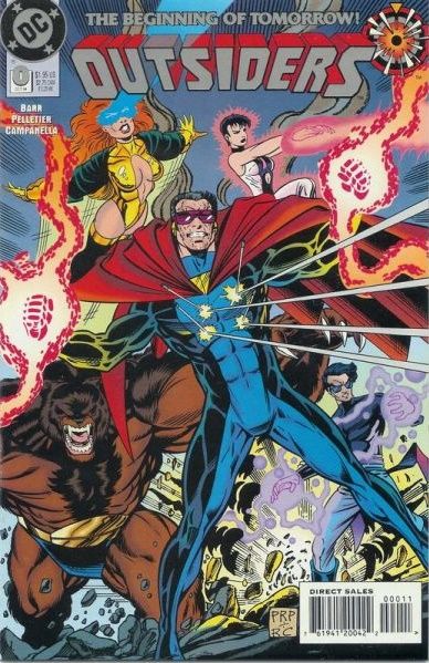 Outsiders, Vol. 2 From the Ashes |  Issue#0A | Year:1994 | Series: Outsiders | Pub: DC Comics | Direct Edition