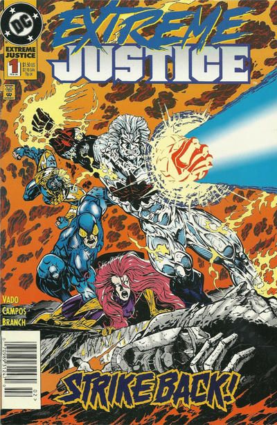 Extreme Justice Mad Dogs and Super Heroes |  Issue#1B | Year:1995 | Series: JLA | Pub: DC Comics | Newsstand Edition
