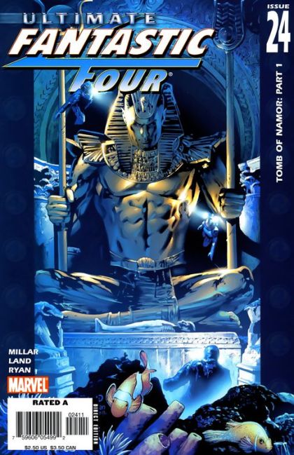Ultimate Fantastic Four Tomb of Namor |  Issue#24A | Year:2005 | Series: Fantastic Four | Pub: Marvel Comics | Greg Land Regular