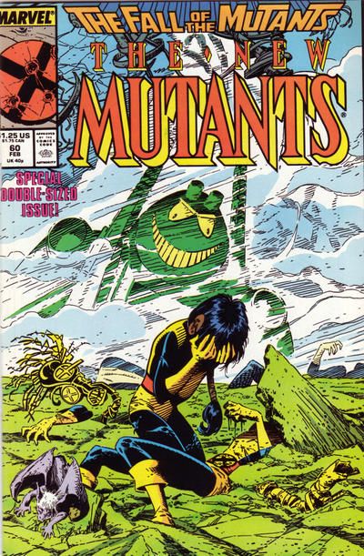 New Mutants, Vol. 1 The Fall of the Mutants - Suspended Ani-Mation! |  Issue#60A | Year:1987 | Series: New Mutants | Pub: Marvel Comics | Direct Edition