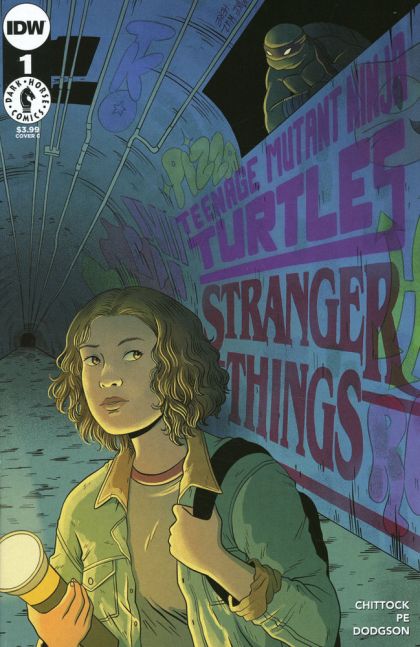 Teenage Mutant Ninja Turtles x Stranger Things The Tourists |  Issue#1C | Year:2023 | Series:  | Pub: IDW Publishing | Jenn Woodall Variant