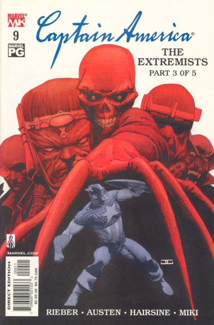 Captain America, Vol. 4 The Extremists, Part 3 |  Issue#9A | Year:2003 | Series: Captain America | Pub: Marvel Comics | Direct Edition