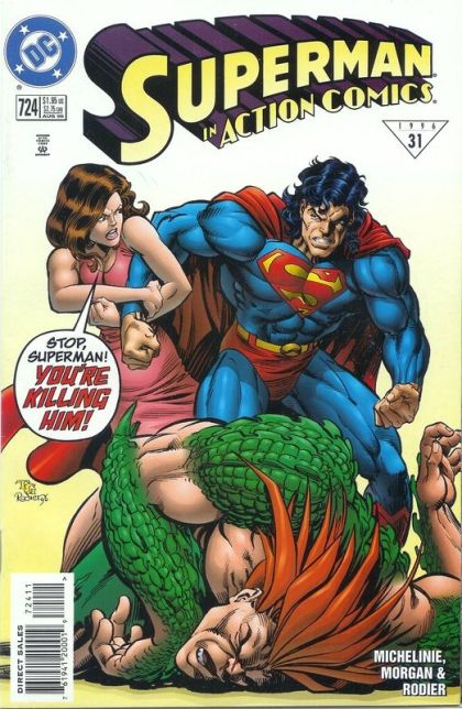 Action Comics, Vol. 1 Losing Brawl! |  Issue#724A | Year:1996 | Series:  | Pub: DC Comics | Direct Edition