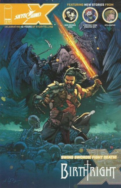 Skybound X Rick Grimes 2000 / Birthright / Everyday Hero Machine Boy / Stillwater |  Issue#2B | Year:2021 | Series:  | Pub: Image Comics | Variant Andrei Bressan Cover