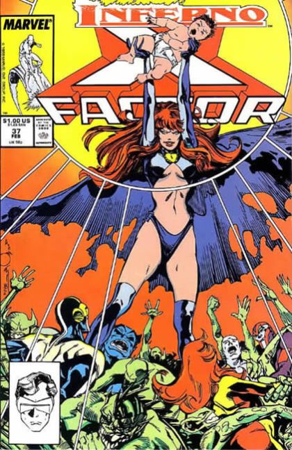 X-Factor, Vol. 1 Inferno - A Matter of Honor |  Issue#37A | Year:1988 | Series: X-Factor | Pub: Marvel Comics | Direct Edition